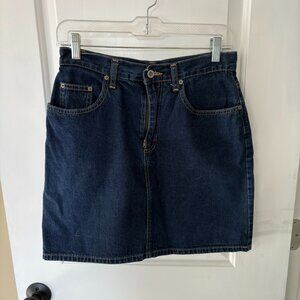 Gap dark denim skirt